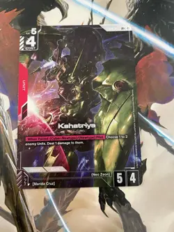 GUNDAM TCG CARD GAME KSHATRIYA GD01-044 LR+ HOIL FOIL ENGLISH NEWTYPE RISING NEW - Image 1