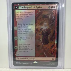 FOIL THE LEGEND OF ROKU Avatar: The Last Airbender TLA Magic MTG CARD In Hands - Image 1