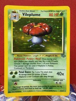 VILEPLUME 15/64 Holo Rare Jungle Set Unlimited 1999 - Pokemon Card WOTC LP+ - Image 1