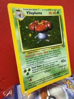 VILEPLUME 15/64 Holo Rare Jungle Set Unlimited 1999 - Pokemon Card WOTC LP+ - Image 2
