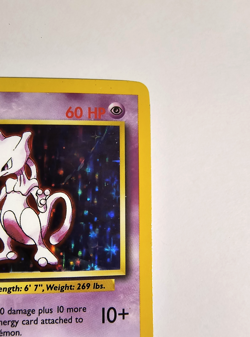 Pokemon Mewtwo TCG Base Set Holo Rare Card 10/102 MP Condition NEVER PLAYED - Image 5