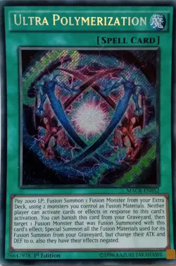 MACR-EN052 ULTRA POLYMERIZATION SECRET RARE 1ST EDITION YuGiOh CARD - Image 1