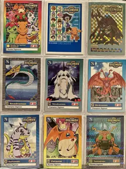1999 Digimon Animated Series 1 Trading Cards - Lot Of 9 🎆 - Image 1