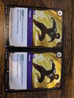 2 X Flash Spell Riftbound Origins TCG Card NM Proving Grounds Exclusive - Image 1