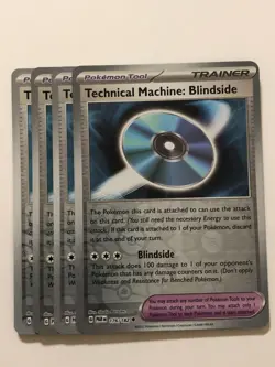 Pokemon Card Paradox Rift 4x Playset Reverse Holographic Blindside 176/182 NM - Image 1