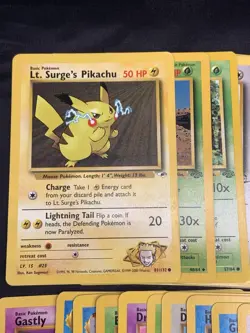 Vintage Pokemon Card Lot WOTC Pikachu Haunter Etc 50+ Cards LP/HP - Image 2