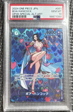 PSA 10 Boa Hancock ONE PIECE Card SP OP07-051 Emperors in the New World Japanese - Image 1