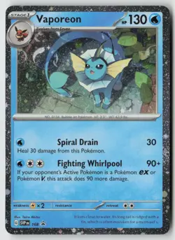 Vaporeon - (Cosmos Holo) 168 - SV: Scarlet & Violet Promo Cards Holo - PTCG - Image 1