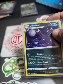 Umbreon SWSH129 SWSH: Sword & Shield Promo Cards Holo with holo swirl - Image 2