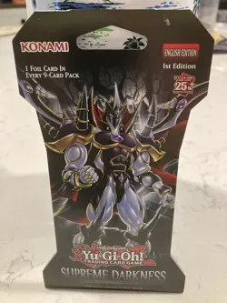 YU-gi-oh Supreme Darkness Foil Pack 9 Trading Cards 1st Edition English - Image 1