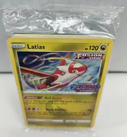 Pokemon Fusion Strike Latias Prerelease Promo Card Build Deck Factory Sealed - Image 1