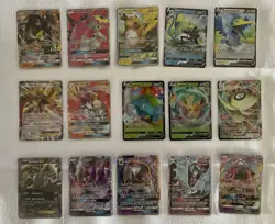 Pokemon Cards TCG Lot Of 15 Full Art, EX, GX, Vmax, (Venusaur, Raichu, etc,)used - Image 1