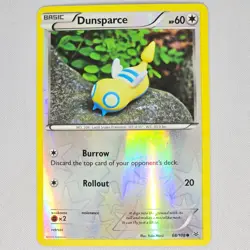 Dunsparce 68/108 Roaring Skies Reverse Holo Yuka Morii Clay Art Pokemon Card LP - Image 1
