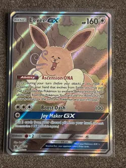 Eevee GX SM233 Full Art Holo Pokemon TCG Sun and Moon Black Star Promo Card NM - Image 1
