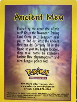 Sealed Ancient Mew Holofoil Promo Card Pokemon the Movie 2000 - Image 3