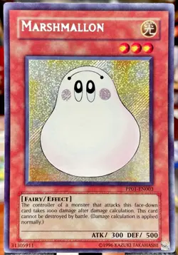 Marshmallon PP01-EN003 Secret Rare Yugioh Yu-Gi-Oh! Card LP - Image 1