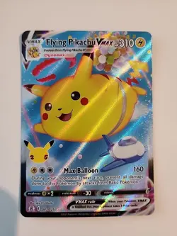 Pokemon TCG Flying Pikachu VMAX Holo Ultra Rare Card 007/025 Celebrations - Image 1