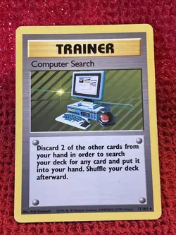 Computer Search - 71/102 - Pokemon Base Set Unlimited Rare Card WOTC MP - Image 1