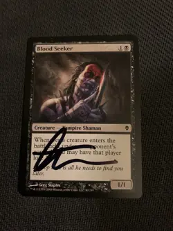 MTG Magic Blood Seeker Signed Artist Proof x1 Zendikar Greg Staples - Image 1