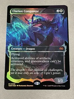 MTG Magic Clarion Conqueror Showcase Foil Tarkir: Dragonstorm 0400 NM - Image 1