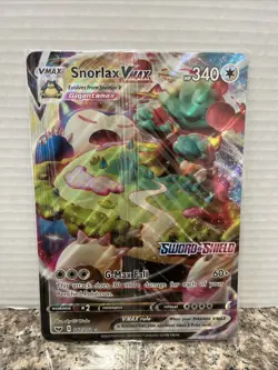 Snorlax VMAX Oversize Promo Jumbo Card Pokemon TCG Sealed Pokemon - Image 1