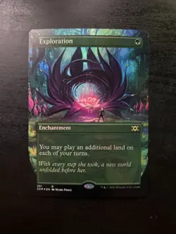 MTG Exploration Double Masters English Magic Card Foil Borderless - Image 1