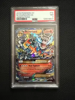 Pokemon Mega M Charizard-EX Holo Ultra Rare Card 12/83 PSA 7 Generations - Image 1