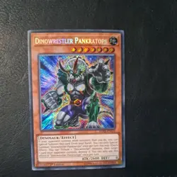 BLHR-EN070 Dinowrestler Pankratops Secret Rare 1st Edition NM Yugioh Card - Image 1