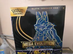 Pokemon TCG Mega Evolution Lucario Elite Trainer Box ETB New Factory Sealed - Image 1