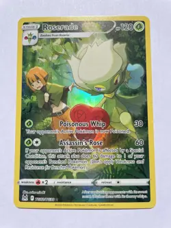 Roserade TG02/TG30 NM Holo Rare Trainer Gallery Lost Origin 2022 Pokemon TCG - Image 1