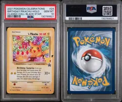 PSA 10 Pokemon Celebrations Classic Collection Holo Birthday _____’s Pikachu #24 - Image 1