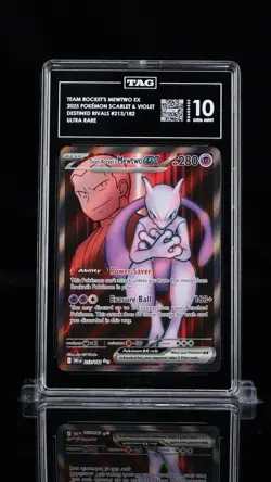 Team Rockets Mewtwo EX 213/182 - TAG 10 Gem Mint - Pokemon TCG - Destined Rivals - Image 3