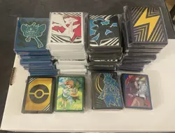 Lot Of 35 Unopened Pokemon ETB Card Sleeves 65 Ct Packs - Image 1