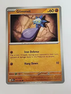 Glimmet - 121/197 - Common - Obsidian Flames - Pokemon - NM/M - Image 1