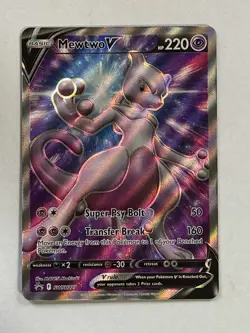 Mewtwo V SWSH229 SWSH: Sword & Shield Full Art Promo Pokemon TCG - NM - Image 1