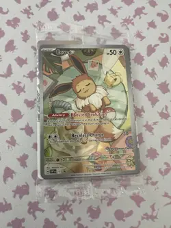 Eevee Prismatic Evolutions ETB Pokemon Center Stamped Promo Sealed (Damaged) - Image 1