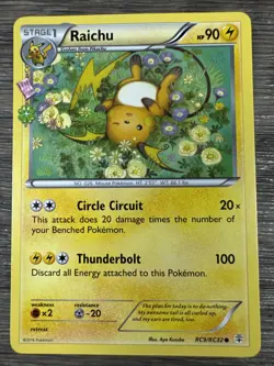 Raichu RC9/RC32 LP Pokemon Generations Radiant Collection 2016 - Image 1