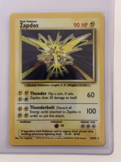 Zapdos - Unlimited Holo - Fossil Set - Pokemon TCG - Lightly Played (LP) - Image 1