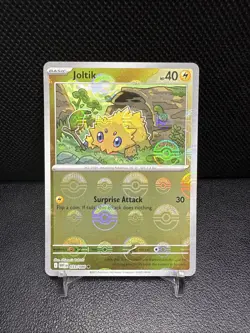 Pokemon TCG S&V White Flare Joltik 033/086 Pokeball Reverse Holo Card - Image 1