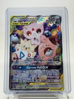 Pokemon Cosmic Eclipse Togepi Cleffa Igglybuff GX 143a/236 Tag Team Full Alt Art - Image 1