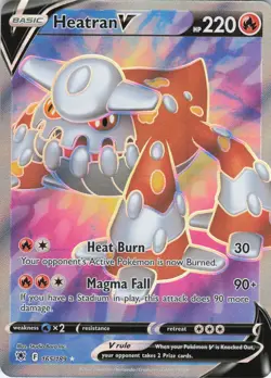 Heatran V 165/189 Full Art Ultra Rare SWSH10: Astral Radiance NM Pokemon - Image 1