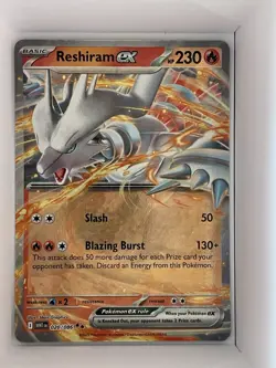 Reshiram EX 020/086 S&V White Flare Double Rare Holo Pokemon TCG Card Mint - Image 1