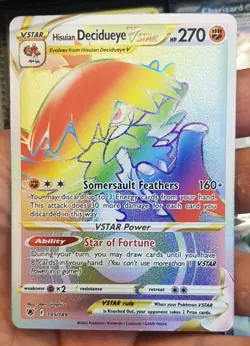 Hisuian Decidueye VSTAR 195/189 Secret Rare Astral Radiance Pokemon TCG - Image 1
