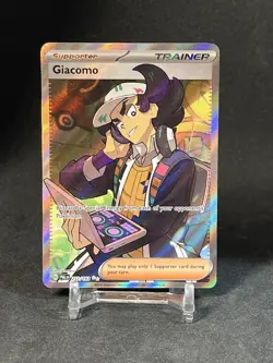 Giacomo # 252 SV: Paldea Evolved Full Art Trainer Pokemon Card NM - Image 1