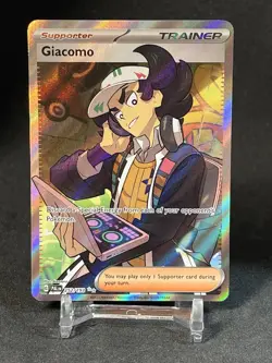 Giacomo # 252 SV: Paldea Evolved Full Art Trainer Pokemon Card NM - Image 3