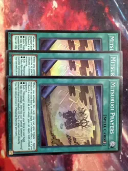 3x Yu-Gi-Oh! Mitsurugi Prayers - OP29-EN011 - Super Rare - NM - Image 1