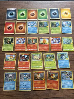 Lot 28 Pokemon McDonald’s 25th Anniversary Trading Cards Inc 5 Rarer Holographic - Image 1