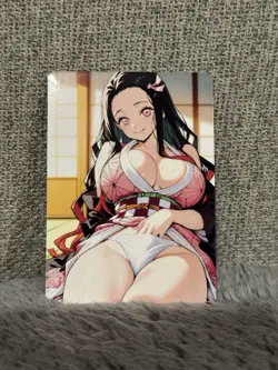 GODDESS STORY DEMON SLAYER NEZUKO ANIME WAIFU CARD - Image 1