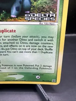 Pokemon Card - Ditto (Bulbasaur) Delta Species 36/113 Reverse Holo Stamped MP - Image 5