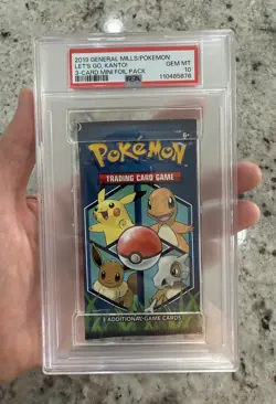 PSA 10 Pokemon 2019 General Mills 3 Card Booster Pack LOW POP - Image 1